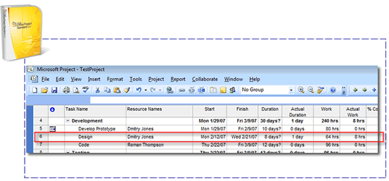 Time entries from Office Timesheet transferred to Microsoft Project